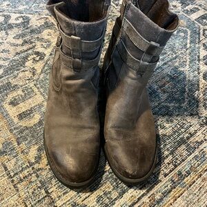 Born leather booties